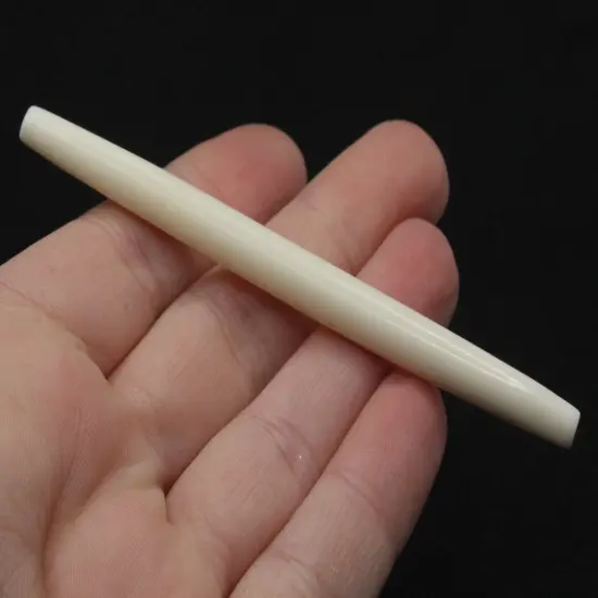 4 3.5 Inch Bone Hair Pipe Long Tube Beads {4}