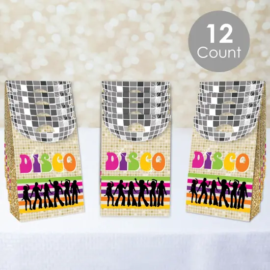 Big Dot of Happiness 70&rsquo;s Disco - 1970s Disco Fever Gift Favor Bags - Party Goodie Boxes - Set of 12 {3}