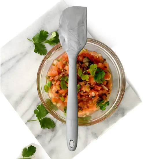 Norpro Silicone Gray Marble Flexible Durable Mix Scoop Scrape Spatula {4}