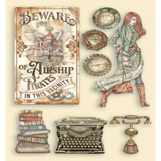 Stamperia Wooden Shapes A5-Typwriter, Lady Vagabond Lifestyle {1}