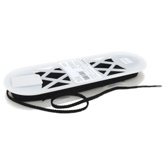 Simplicity Faille Braided Gimp 1/4"X18yd-Black {1}