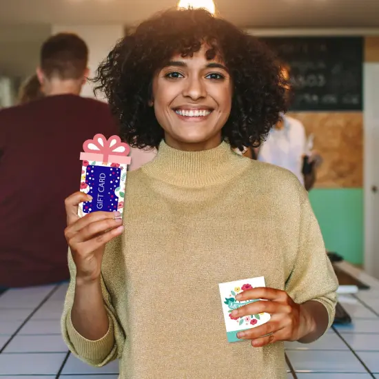 Big Dot of Happiness Colorful Floral Happy Mother's Day - We Love Mom Party Money and Gift Card Sleeves - Nifty Gifty Card Holders - Set of 8 {3}