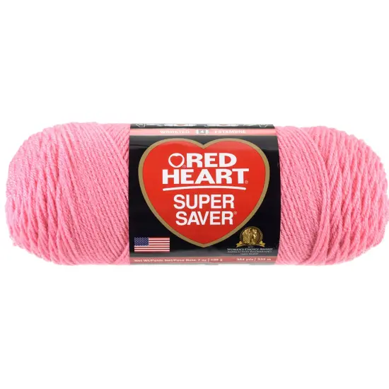 Multipack of 24 - Red Heart Super Saver Yarn-Perfect Pink {1}