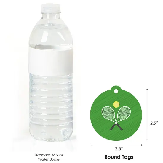Big Dot of Happiness You Got Served - Tennis - Baby Shower or Tennis Ball Birthday Party Favor Gift Tags (Set of 20) {4}