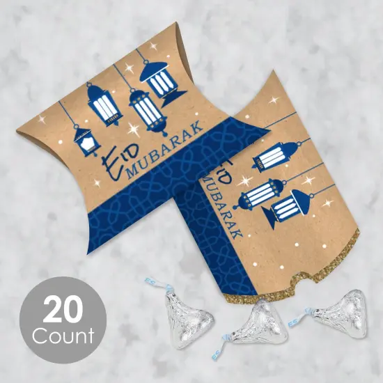 Big Dot of Happiness Eid Mubarak Favor Gift Boxes - Ramadan Party Petite Pillow Boxes - Set of 20 {3}
