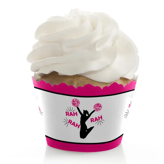 Big Dot of Happiness We've Got Spirit - Cheerleading - Birthday Party or Cheerleader Party Cupcake Decorations - Party Cupcake Wrappers - Set of 12 {1}