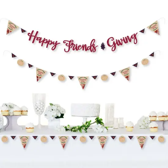 Big Dot of Happiness Friends Thanksgiving Feast - Friendsgiving Party Letter Banner Decor - 36 Banner Cutouts and Happy Friends Giving Banner Letters {3}