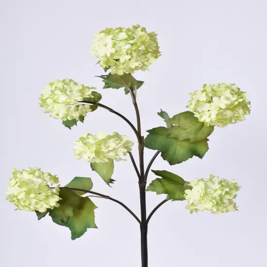 30" Faux Green Snowball Hydrangea Stem {2}