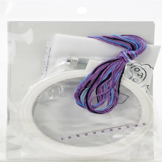 Design Works Punch Needle Kit 3.5" Round-Llama {2}