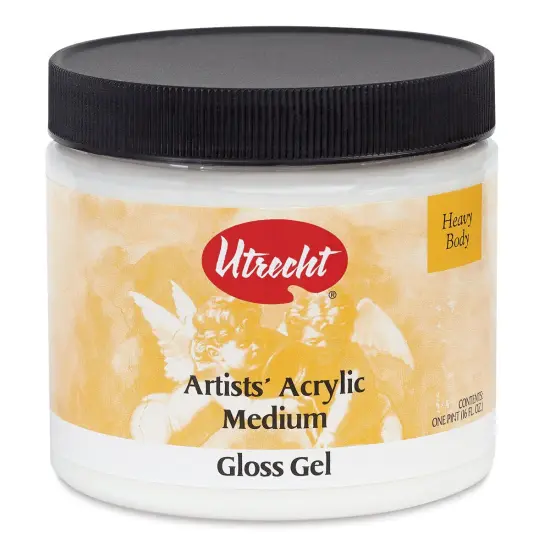 Utrecht Artists' Acrylic Gel Medium - Gloss Gel Medium, Pint {2}