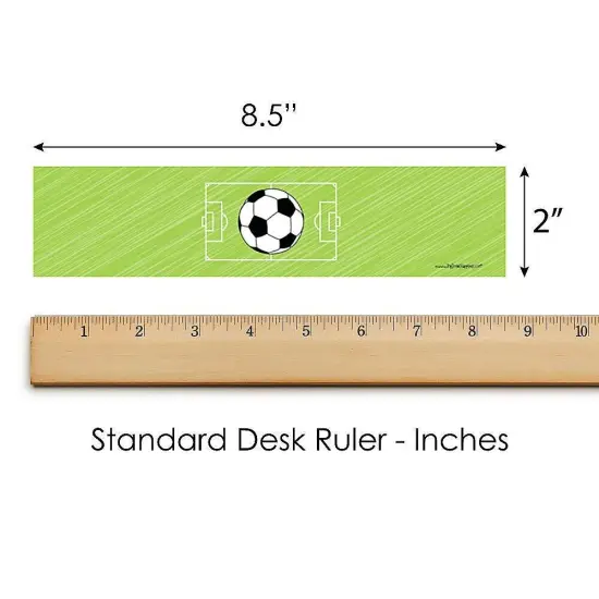 Big Dot of Happiness Goaaal - Soccer - Baby Shower or Birthday Party Water Bottle Sticker Labels - Set of 20 {6}