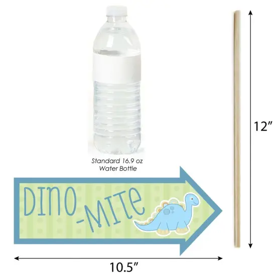 Big Dot of Happiness Funny Baby Boy Dinosaur - Baby Shower or Birthday Party Photo Booth Props Kit - 10 Piece {4}