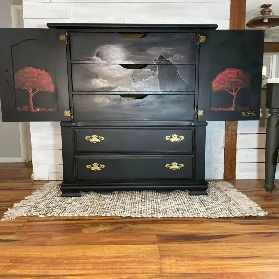 Moonlit Wolf Art Paper for Decoupage and Mixed Media(Medium - 18x24) {2}