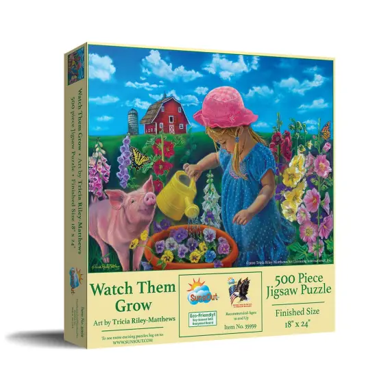 Sunsout Watch Them Grow 500 pc Jigsaw Puzzle 35959 {3}
