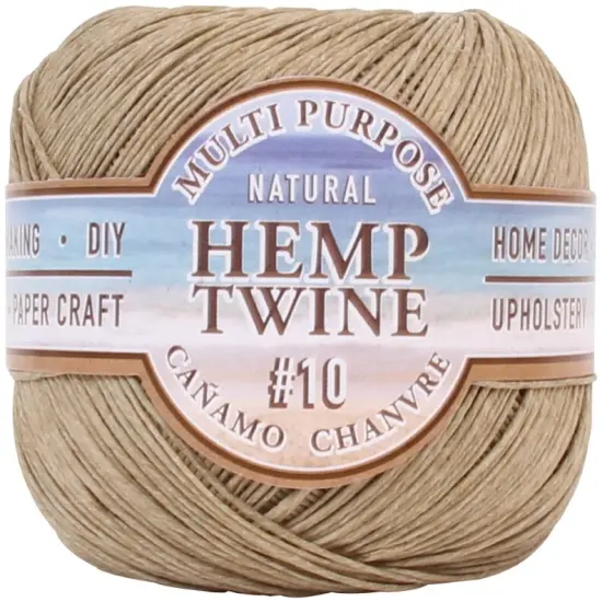 Hemptique Hemp Twine Ball 10lb 400'-.5mm, Natural {1}