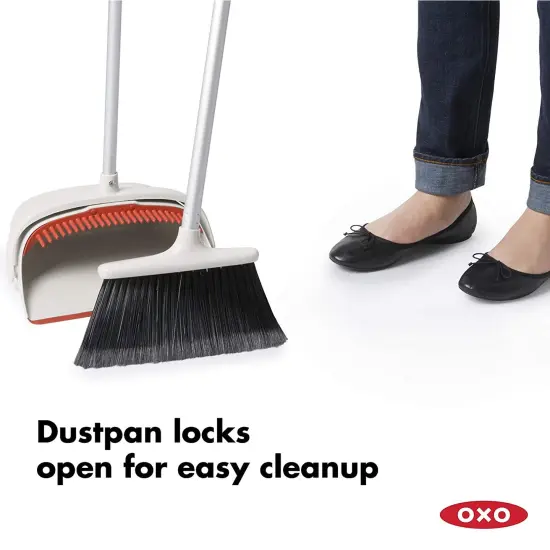 OXO Good Grips Sweep Set - Full Size Broom with Extra Large Dustpan {6}