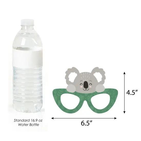 Big Dot of Happiness Koala Cutie Glasses and Masks - Paper Card Stock Bear Birthday Party and Baby Shower Photo Booth Props Kit - 10 Count {6}