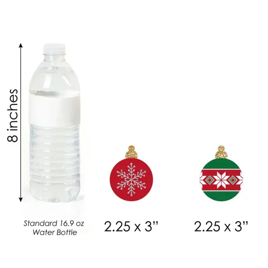 Big Dot of Happiness Ornaments - DIY Shaped Holiday and Christmas Party Cut-Outs - 24 Count {6}