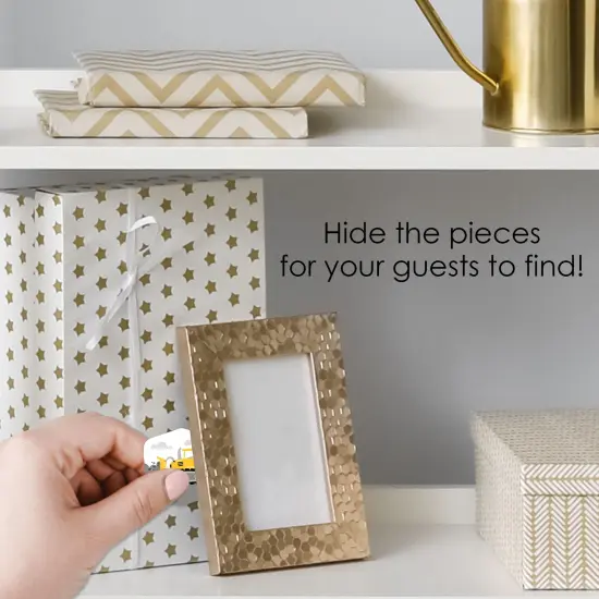 Big Dot of Happiness Dig It - Construction Party Zone - Baby Shower or Birthday Party Scavenger Hunt - 1 Stand and 48 Game Pieces - Hide and Find Game {4}