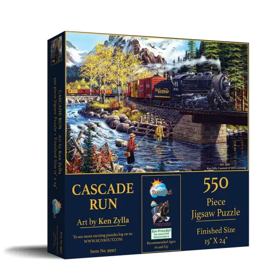 Sunsout Cascade Run 550 pc Jigsaw Puzzle 39917 {3}