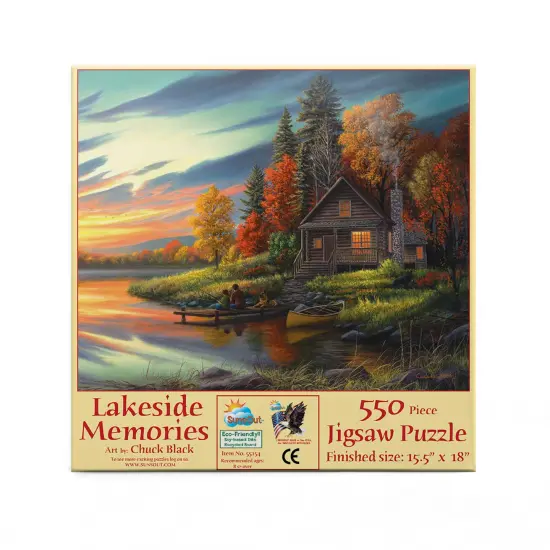 Sunsout Lakeside Memories 550 pc Jigsaw Puzzle 55154 {4}