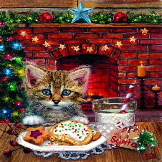 Sunsout A Surprise for Santa 500 pc Christmas Jigsaw Puzzle 37054 {1}