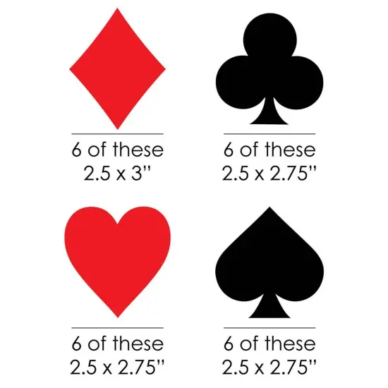 Big Dot of Happiness Las Vegas - Paper Straw Decor - Casino Party Striped Decorative Straws - Set of 24 {4}