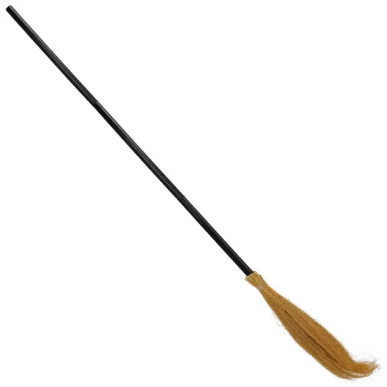 Witch Broomstick Costume Accessories - Realistic Wizard Flying Broom Stick Accessory for Costumes {1}