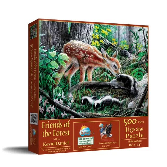 Sunsout Friends of the Forest 500 pc Jigsaw Puzzle 57776 {3}