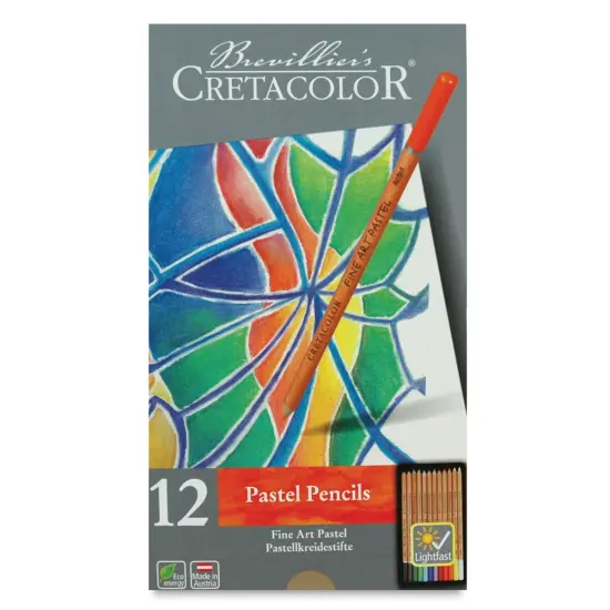 Cretacolor Fine Art Pastel Pencil Set - Tin Box, Set of 12 {1}