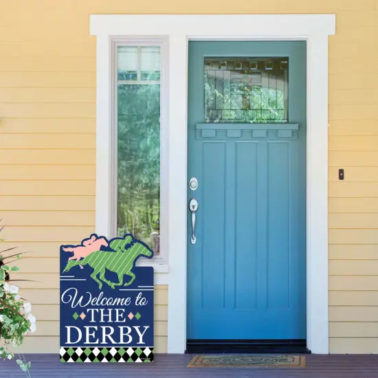 Big Dot of Happiness Kentucky Horse Derby - Party Decorations - Horse Race Party Welcome Yard Sign {6}