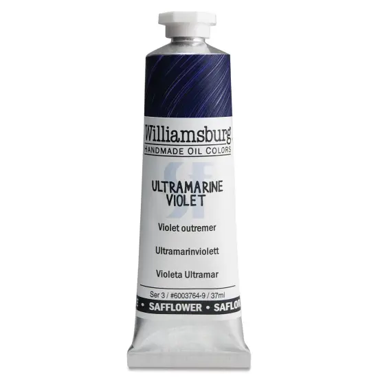 Williamsburg Handmade Safflower Oil Color - Ultramarine Violet, 37 ml tube {1}