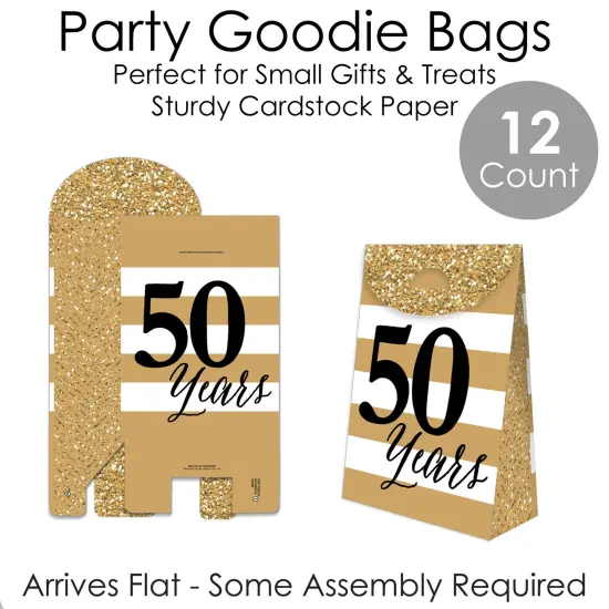 Big Dot of Happiness We Still Do - 50th Wedding Anniversary - Anniversary Gift Favor Bags - Party Goodie Boxes - Set of 12 {7}