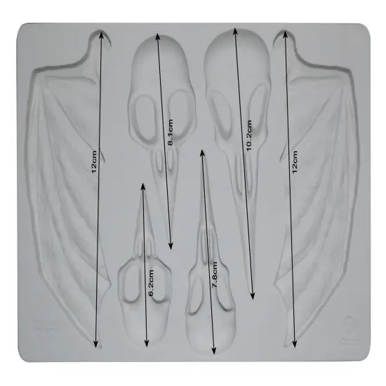 Prima Marketing Inc Finnabair - Moulds - Birds And Bats - 1 Pc, 5x8 In Copyright #Va0002325590 655350968632 {2}