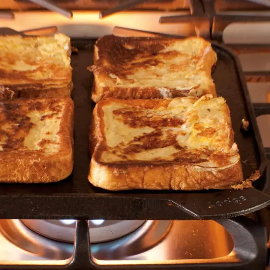 Lodge Logic LSRG3 Pre Seasoned Single Reversible Grill Griddle {4}