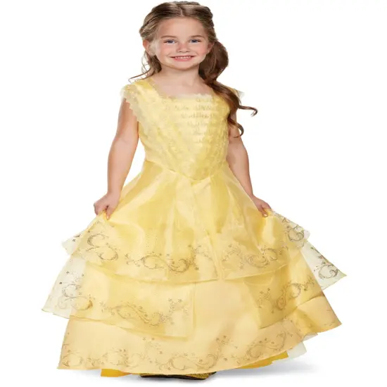 Child's Girls Prestige Beauty And The Beast Belle Gown Costume {1}