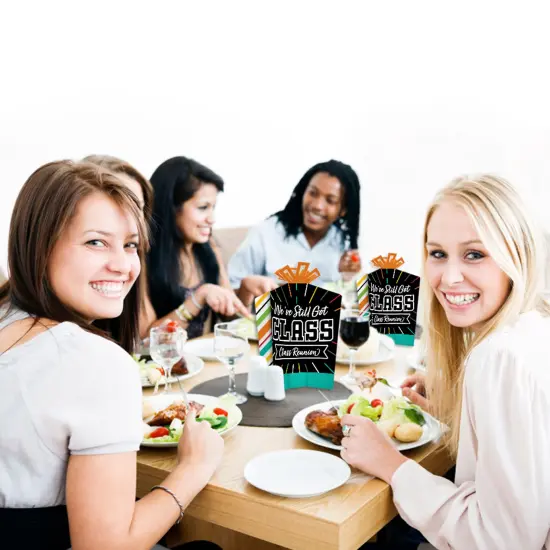 Big Dot of Happiness Still Got Class - Table Decorations - High School Reunion Party Fold and Flare Centerpieces - 10 Count {7}