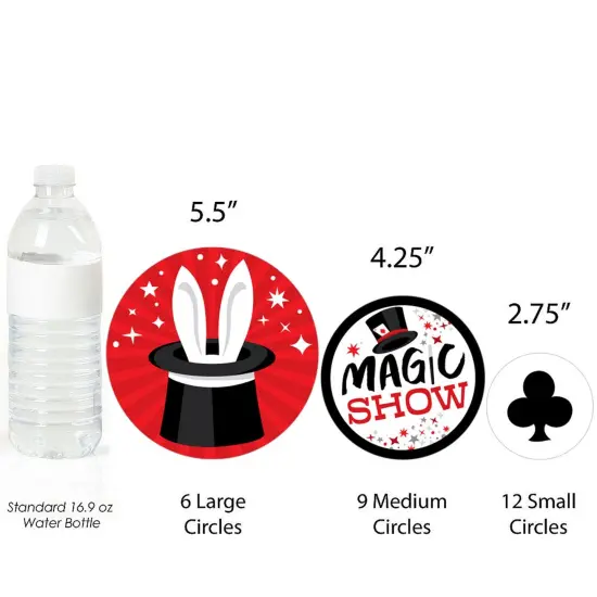 Big Dot of Happiness Ta-Da, Magic Show - Magical Birthday Party Giant Circle Confetti - Party Decorations - Large Confetti 27 Count {4}