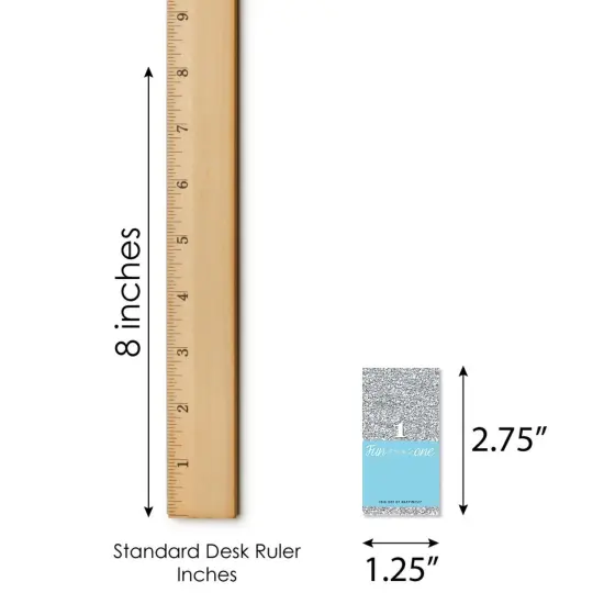 Big Dot of Happiness 1st Birthday Boy - Fun to be One - Mini Candy Bar Wrapper Stickers - First Birthday Party Small Favors - 40 Count {6}