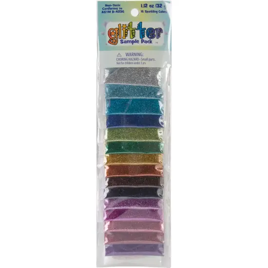 Sulyn Glitter Sample Pack 2g 16/Pkg-Assorted {1}