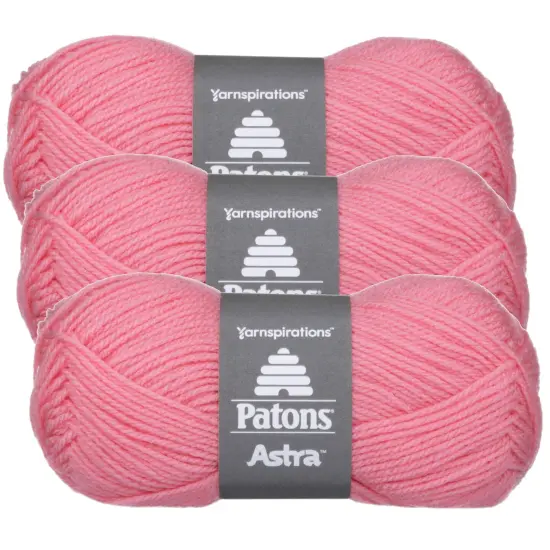 (Pack of 3) Patons Astra Yarn - Solids-Deep Pink {1}