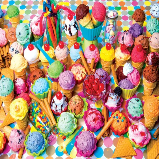 Kodak Premium Jigsaw Puzzle 1000 Pieces 20"X27"-Variety Of Colorful Ice Cream {3}