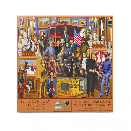 Sunsout 19th Century History 1000 pc Large Pieces Jigsaw Puzzle 61504 {4}