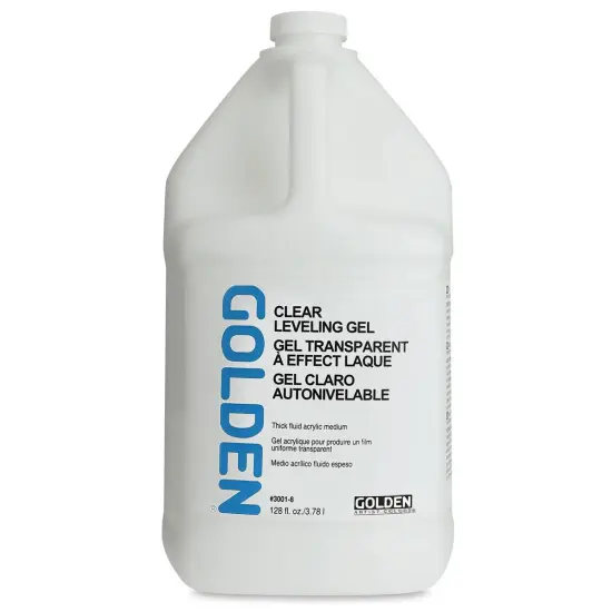 Golden Self-Leveling Clear Gel Medium - Gloss, 128 oz tub {2}