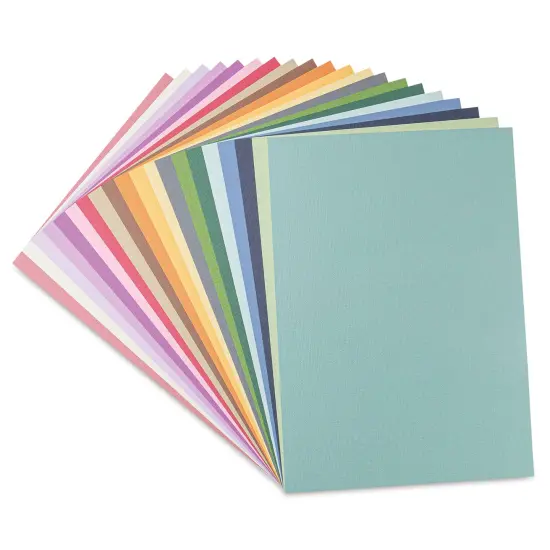Sizzix Surfacez Cardstock - Muted Colors, Package of 80 Sheets, 8-1/4"W x 11-3/4"L, 216 gsm {1}