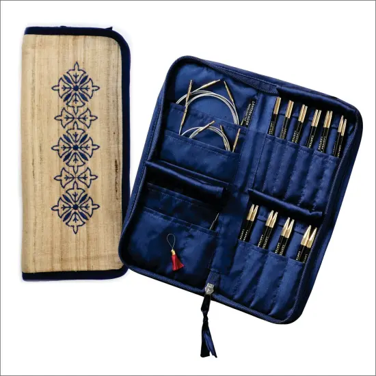 Lantern Moon Heirloom 5" Ebony Interchangeable Knitting Needle Set with Silk Case Multicolor {1}