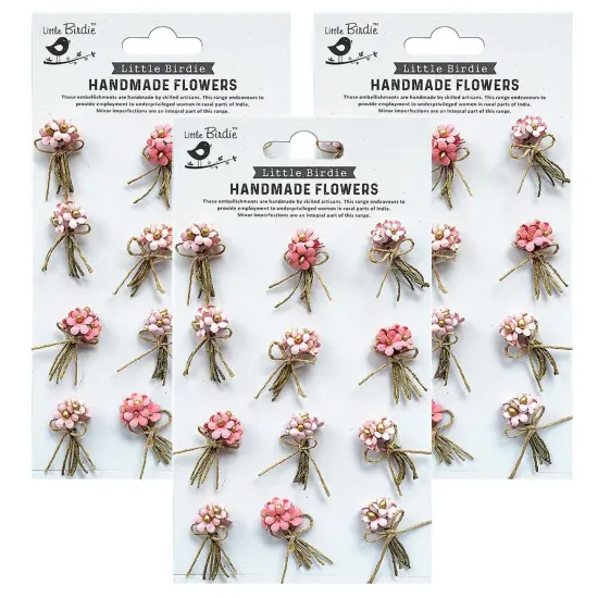 Pack of 3 - Little Birdie Paper Bouquet 12/Pkg-Celebrate Life {1}