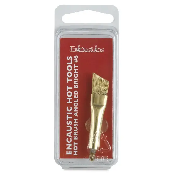 Enkaustikos Hot Brush Attachment - Angled Bright, Size 6 {1}