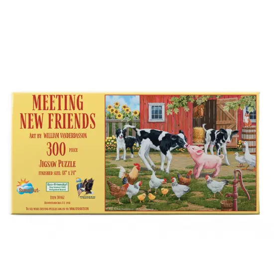 Sunsout Meeting New Friends 300 pc Jigsaw Puzzle 30462 {4}