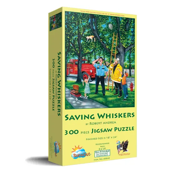 Sunsout Saving Whiskers 300 pc Jigsaw Puzzle 60848 {2}